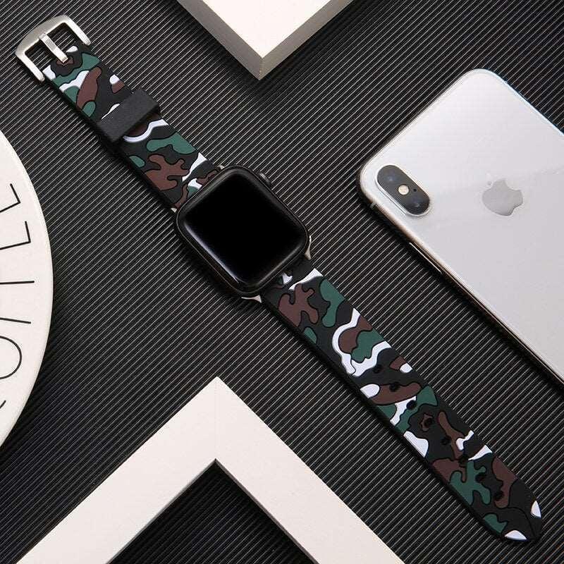 Camouflage Silicone  strap for Apple Watch - Premium Apple Watch Accessories from Dressmycell.com - Just $22.00! Shop now at Dressmycell.com Camouflage Silicone  strap for Apple Watch - Premium Apple Watch Accessories from Dressmycell.com - Just $22.00! Shop now at Dressmycell.com